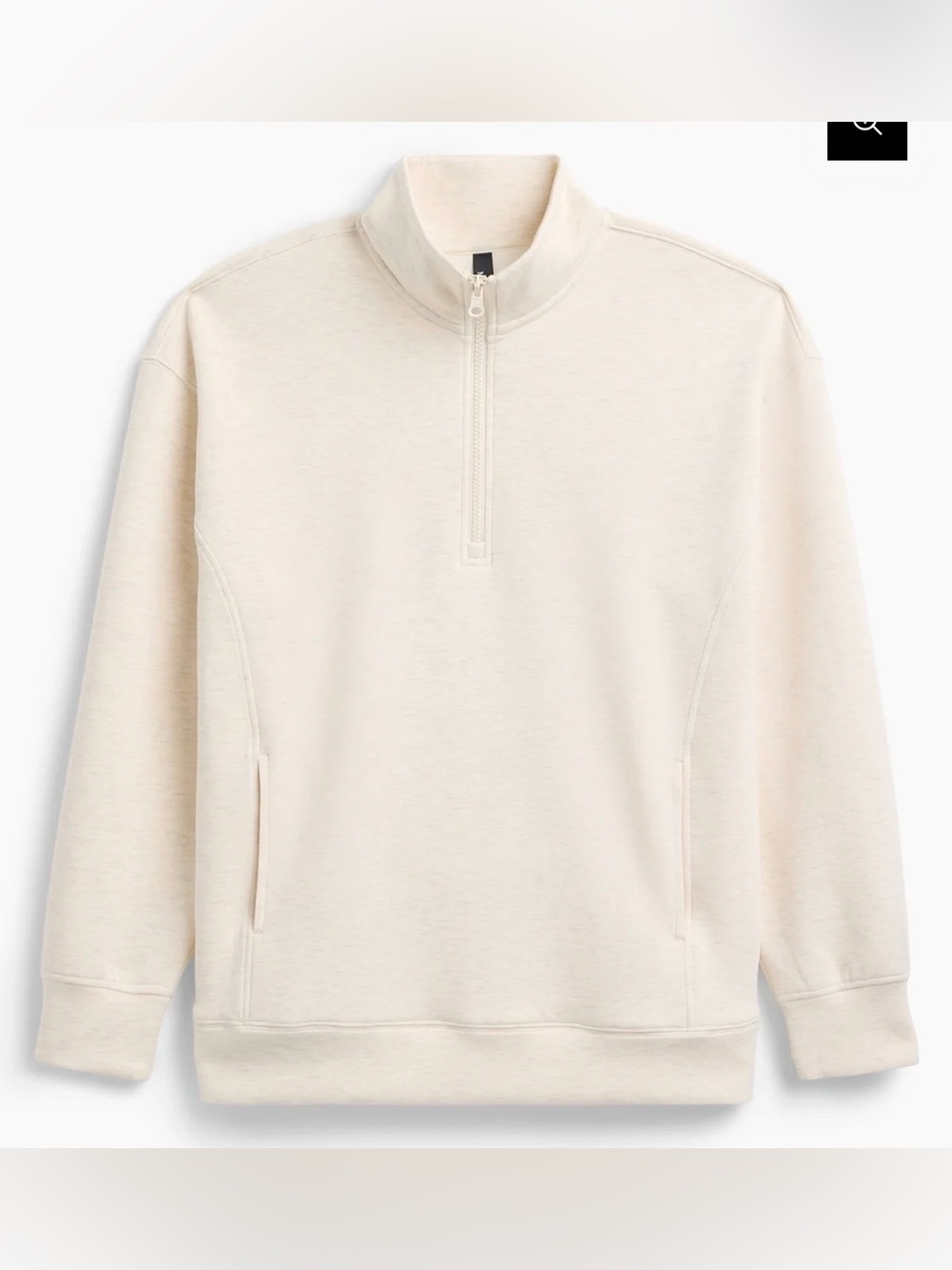 Mondetta The Luxe Knit Melange Quarter Zip Htr Birch Medium